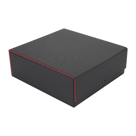 TISHITA Card Deck Box Storage Practical Football Cards Collectible Game Card Storage Black Red