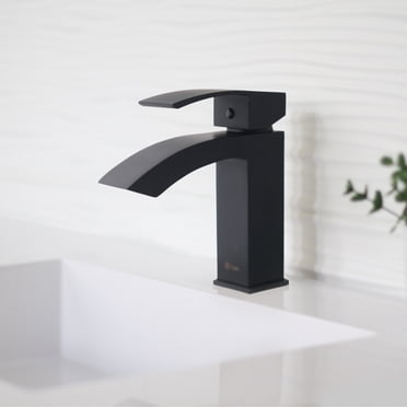 Stylish Sabana Ht 7" Single Handle Matte Black Bathroom Faucet B-109N