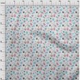 thumbnail image 4 of oneOone Cotton Flex Turquoise Blue Fabric Travel Craft Projects Decor Fabric Printed By The Yard 40 Inch Wide, 4 of 4