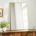 thumbnail image 1 of BEAUTYPEAK 24"x36" Bathroom Mirror Wall Mirror with Rectangular Metal Frame, Gold, 1 of 17