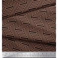 thumbnail image 2 of Soimoi Modal Satin Fabric Square & Spiral Geometric Decor Fabric Printed Yard 42 Inch Wide, 2 of 3