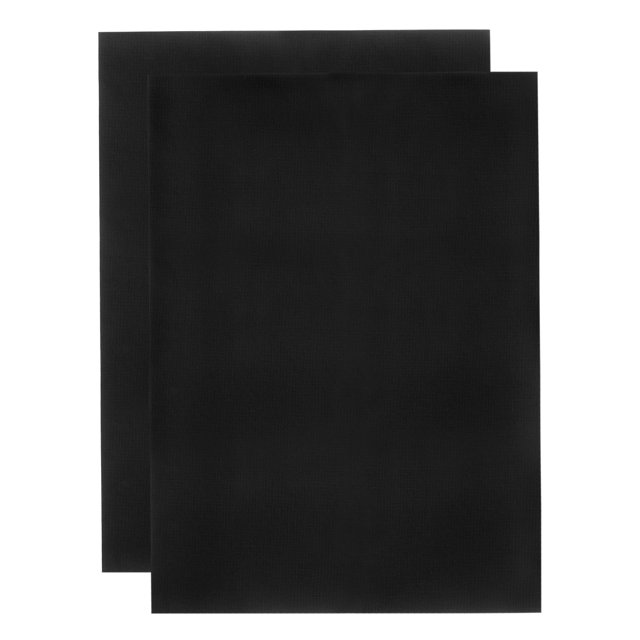 Unique Bargains 2Pieces 14 Count Cross Stitch Cloth 20 by 28 Inch Embroidery Fabric, Black