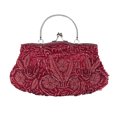 thumbnail image 1 of Sac à Main de Souper à Motif floral avec Paillettes Perlées, Pochette, 1 of 5
