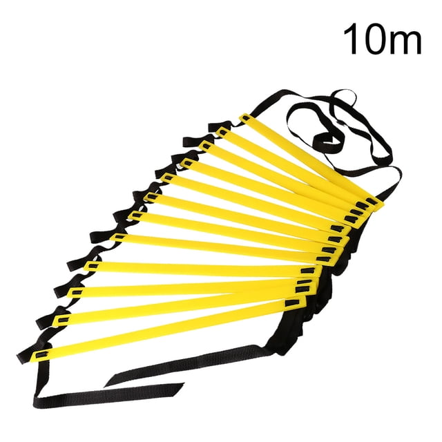 Flexibility Agility Ladder Nylon Strap Jumping Strap Jumping Ladder; Speed Ladder Speed Training Fitness Stair, 10M, 20Rung
