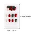 thumbnail image 3 of ziyahi False Nail Wearable Perfect Matching Simple to Wear No Irritating Odor Fake Fingernail Breathable Press Type Adjustable Paster Type 16 Type 7 F741 1Set, 3 of 6