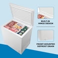 thumbnail image 3 of Kenmore 7 Cu.ft Chest Freezer with Convertible Fridge Function Garage Ready Adjustable Thermostat, White, 3 of 6