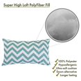 thumbnail image 2 of Majestic Home Teal Chevron Small Pillow, 2 of 6