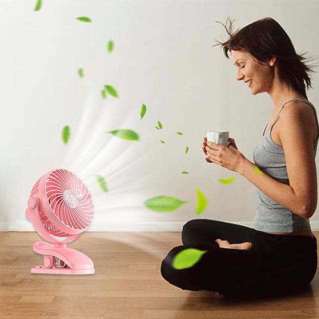 Powerful Oscillating Table Fan, 3 Speeds & 720掳 Adjustable Tilt, Silent Operation & Long Standby, USB-Powered For Versatile Use, Portable For Bedroom Office Outdoor Camping