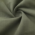 thumbnail image 4 of Men's Linen Shirts Casual Button Down Short Sleeve Shirts Summer Solid Color Loose Pocket Shirt Lapel Top Olive Green, 4 of 6