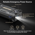 thumbnail image 4 of AVAPOW Car Jump Starter, 3000A Peak Jump Starter Battery Pack with Force Start Function, 12V Lithium Booster Battery for up to 8L Gas 8L Diesel Engine, 4 of 8