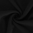 thumbnail image 5 of IROINID Reduced Womens Long Sleeve Tops Fall Stretch Slim Fitted Ribbed T-Shirt Blouse Solid Basic Tops,Black, 5 of 5