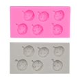 thumbnail image 4 of Oleegame 2PC Cookie Mold Halloween Silicone Tools Halloween Expression Pumpkin Collection Mould Fun DIY Pink And Grey, 4 of 9