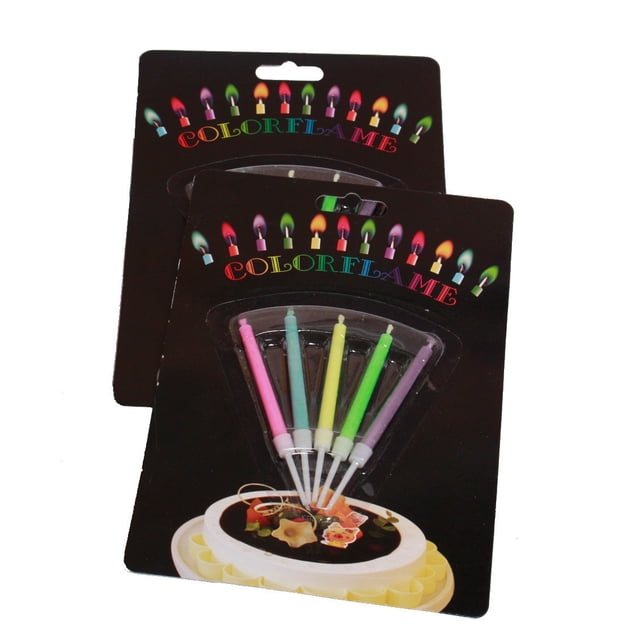 Colored Flame Candles Birthday Candles Party Cake Candles Cool And Good-looking