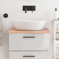 thumbnail image 1 of vidaXL Bathroom Countertop Light Brown 60x50x2 cm Treated Solid Wood, 1 of 4