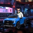 thumbnail image 2 of Qaba Ford Ranger Licensed 12V Ride on Car with Rear Storage, Blue, 2 of 10