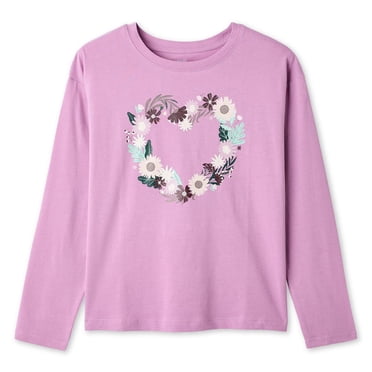 George Girls' Long-Sleeve Graphic T-Shirt