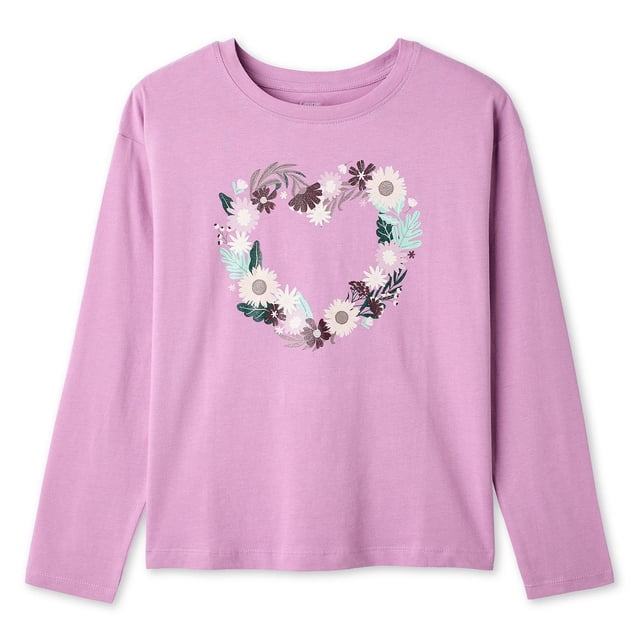 George Girls' Long-Sleeve Graphic T-Shirt