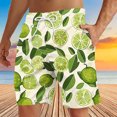 thumbnail image 2 of UVEASISHA Mens Tropical Swim Trunks Palm Tree Print Bathing Suits Drawstring Elastic Waist Board Shorts Lightweight Quick Dry Beach Shorts with Pockets Holiday Gifts Multicolor 3XL, 2 of 6