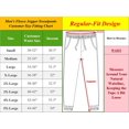 thumbnail image 2 of Men's 2 Pack Fleece Jogger Sweatpants,olive/burgundy,L, 2 of 2