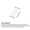 thumbnail image 2 of Unique Bargains Embouts en Silicone, Lot de 100 Bouchon en Silicone 6 mm Compatible avec Corset, Désossage en Polyester pour Robe de Mariée (Blanc), 2 of 5