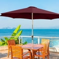 thumbnail image 4 of Dvkptbk 8.8ft Beach Umbrella for Sand, Outdoor Portable Patio Umbrella Replacement Canopy for 8 Ribs, 4 of 5