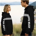 thumbnail image 1 of Elvqul Chandails à Capuchon Chandails pour Femmes Chandails à Enfiler de Fête T-Shirts Graphiques Saint-Valentin Mode Chandails pour Dames Manches Longues, 1 of 8