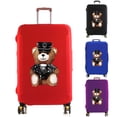 thumbnail image 2 of Luggage Cover Suitcase Protector Police Bear Print Thicken Elasticity Dust Cover Anti-Scratch Protective Set 18-32 Inch Trolley red M, 2 of 6