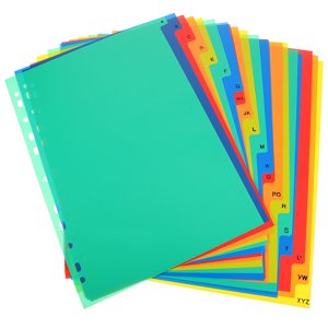 SNNROO 21pcs Diviseurs de livres de briques de bureau Onglets de briquettes amovibles Diviseur de briquets de notebook