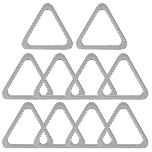 10pcs Triangle Shaped Ring Metal Triangle Shaped Buckle For Diy Jewelry Bag