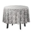thumbnail image 1 of Vargottam Indoor/OutdoorRoundTablecloth 58 InchRoundTableau ImperméablePatioTableCoupes,Printemps/ÉtéPour Backyard CircularTable/Bbqs/Picnic -Gray, 1 of 8