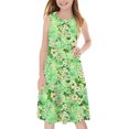 thumbnail image 3 of RXIRUCGD 2025 Vêtements d'Été pour Enfants Tout-Petits Filles Mignon Imprimé Fleuri Camisole Extensible Robe Sans Manches Robe Ligne A, 3 of 7