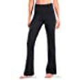 thumbnail image 3 of Safort 28" 30" 32" 34" Inseam Regular Tall High Waisted Bootcut Yoga Pants, 2 Pockets, Black, XXL, 3 of 10