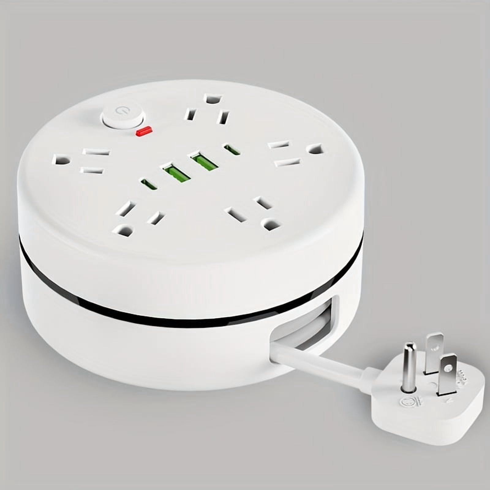 New Power Board/Power Strip/Outlet with 5 AC Outlets, 1 Main Switch, 2 USB-A and 2 Type-C Ports, Power Strip with 78.74inch Extension Cord and Surge Protector