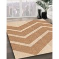 thumbnail image 3 of Ahgly Tapis d'Intérieur Lavable en Machine Carré Transitionnel Kaki Or, 4 Pieds Carré, 3 of 7