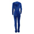 thumbnail image 4 of Honganda Slim Pleated Zipper Hooded Top and Pants Two-piece Suit, 4 of 6