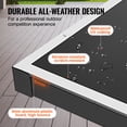 thumbnail image 3 of KFFKFF Table Tennis Set, Pro-Level Ping Pong Experience, Weather-Resistant Aluminum Play Surface for Both Indoor & Outdoor, Easy-to-Move Folding Design with Secure Locking Wheels, 3 of 9