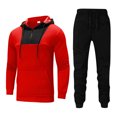 thumbnail image 1 of TIMIFIS Survêtement Homme avec Poches à Glissière Chandail à Capuchon à Fermeture Éclair Complète Ensemble de Survêtement 2 Pcs Course Jogging Sports Décontracté Ensembles de Survêtement Automne, 1 of 7