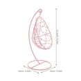 thumbnail image 2 of Minkissy hammock for room Miniature Swing Pink Iron 1Pcs Outdoor Garden Adult, 2 of 8