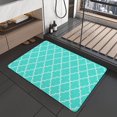 thumbnail image 1 of Modern Turquoise Bathroom Rug 20"x32" Non Slip Quick Dry Super Water Absorbent Green Bath Mat Washable Luxury Thin Bathroom Rugs Fit Under Door, 1 of 4