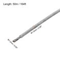 thumbnail image 2 of Uxcell 98Ft Wire Rope 304 Stainless Steel Cable 0.06" 10Pcs Sleeve Clear, 2 of 7