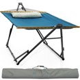 thumbnail image 1 of Tranquillo Unity Adjustable Hammock Stand, 800 lbs Capacity Steel Double Hammock Stand for 2 Persons, Premium Pre-Assembled Stand for Indoor Outdoor, Blue, 1 of 10