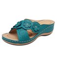 thumbnail image 2 of DPTALR Sandales Compensées Décontractées à Fleurs pour Femmes Dames Chaussures Pantoufles d'Extérieur, 2 of 5