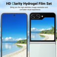 thumbnail image 4 of Suitable for Samsung Galaxy Z Flip 5 screen protector, HD full coverage outer screen + inner screen Tpu soft film + back cover flexible screen protector, 4 of 5