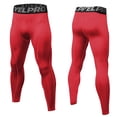 thumbnail image 2 of Mens Four Seasons Simple Exercise Tight Fitness Running Stretch Basketball Base Training Compression Pants Fitness Pants Pants, 2 of 5