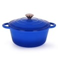 thumbnail image 1 of 3.5 Litre Cocotte en fonte Kitchen Star 24 cm, bleu, 1 of 6