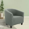 thumbnail image 4 of Chair Slipcover Stretch Barrel Chair Covers Printed Tub Chair Slipcovers Soft Spandex Armchair Cover Removable Couch Furniture Protector Arm Chair Cover For Li, Czzoypi Chair Slipcover Stretch, 4 of 7