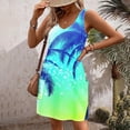 thumbnail image 4 of Pisexur Robe d'Été pour Femme Vintage à Fleurs, Robe de Plage Graphique Hawaïenne, Décontractée, Ample, Sans Manches, Style Débardeur, avec Poche, 4 of 6