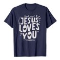 thumbnail image 1 of T-Shirt Tendance pour Femmes, Décontracté, Imprimé, Col Rond, Manches Courtes, pour le Quotidien, Hauts Tendance pour Femmes, 1 of 3