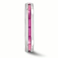 thumbnail image 3 of Edward Mirell Titanium Pink Sapphire & Anodized Grooved 4mm Band Size 8.5, 3 of 4