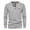Gray1, variant on Jalioing Men's Corduroy Shirts Vintage Fashion Long Sleeve Button Crew Neck T Shirt Casual Pullover Tee with Pocket